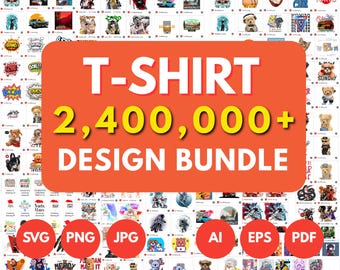 2,400,000+ Mega Svg Bundle 100GB+ , SVG , Silhouette, T-Shirt png, POD, Digital Download