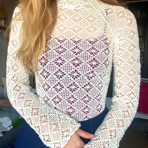 PDF Virkmönster Diamantspets Topp