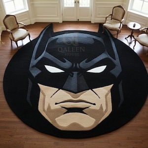 Handmade Batman Rug - Irregular Shaped DC Comics Hero Wool Area