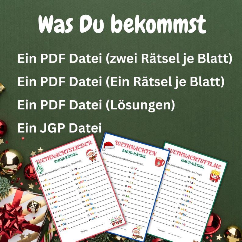 Faszinierend Emoji Ratsel Mit Losung Weihnachten Bild