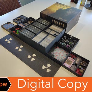 Organizador de inserciones personalizadas para el juego de mesa S.T.A.L.K.E.R. (versión digital 2025)