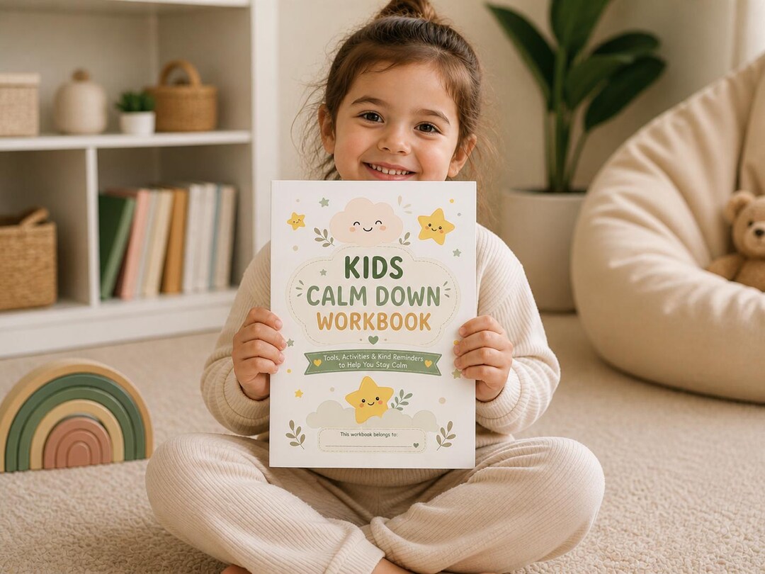 Kids Calm Down Workbook Printable | Emotional Regulation Activities ...