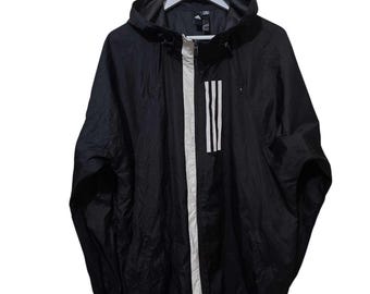 Vintage 90s Adidas Athletic Quarter Zip Pullover Windbreaker Parka