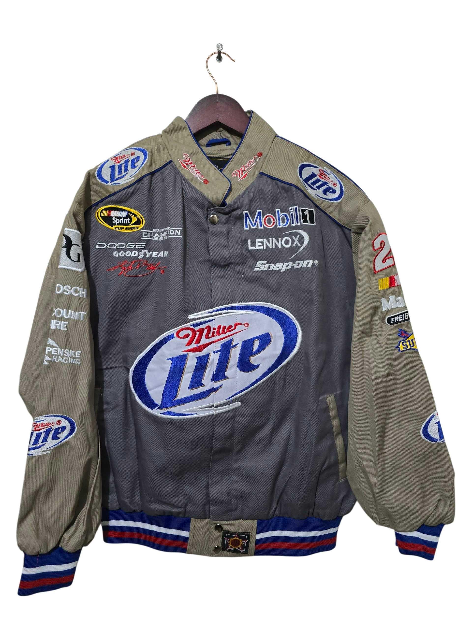 Chase Authentics Miller Lite Racing Jacket – Kurt Busch #2 | L - Etsy