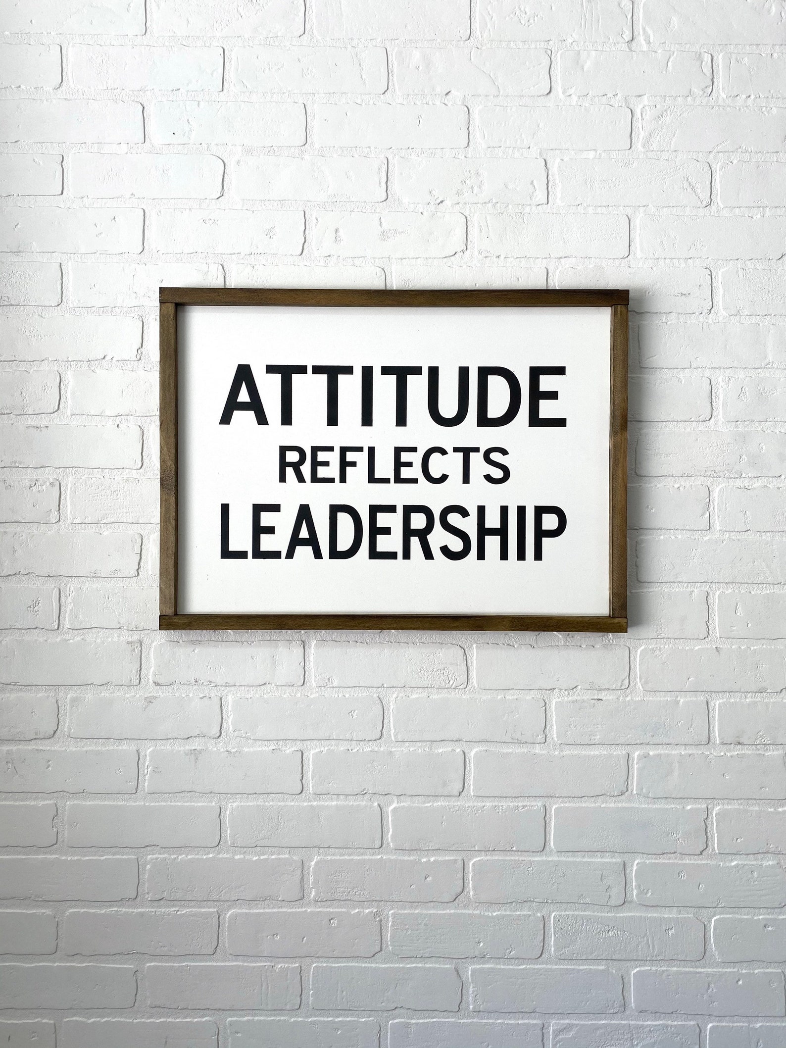 Wood Sign Attitude Reflects Leadership Remember the Titans Etsy