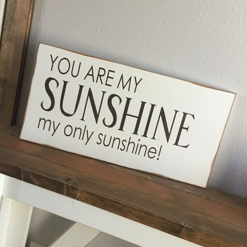 Large Wood Sign You Are My Sunshine Subway Sign Etsy