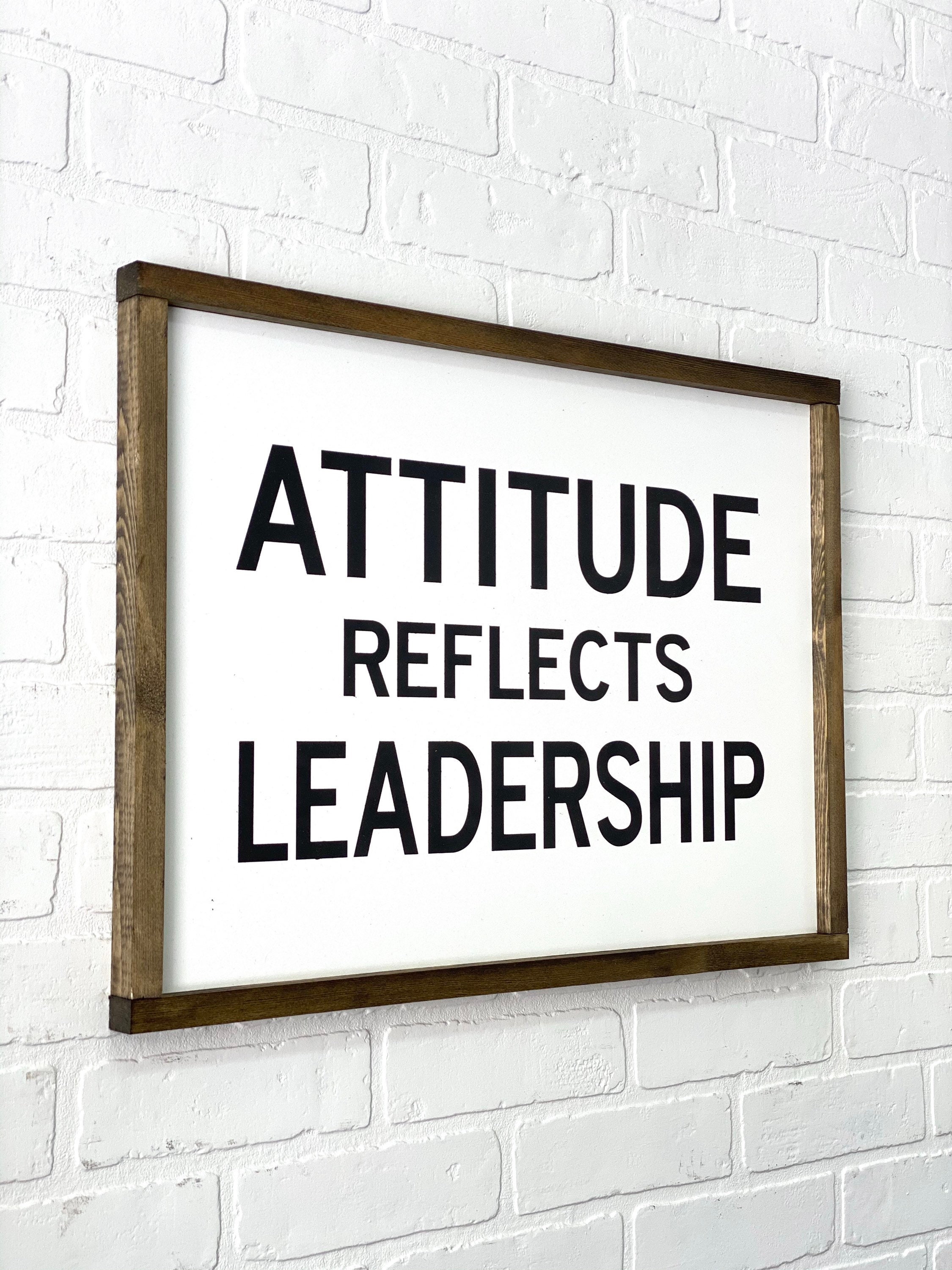 Wood Sign Attitude Reflects Leadership Remember the Titans Etsy