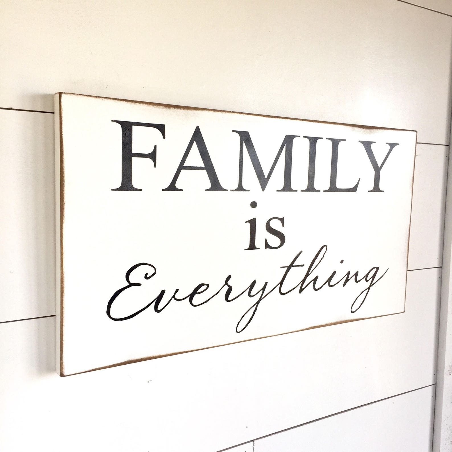 Large Wood Sign Family is Everything Subway Sign Family | Etsy