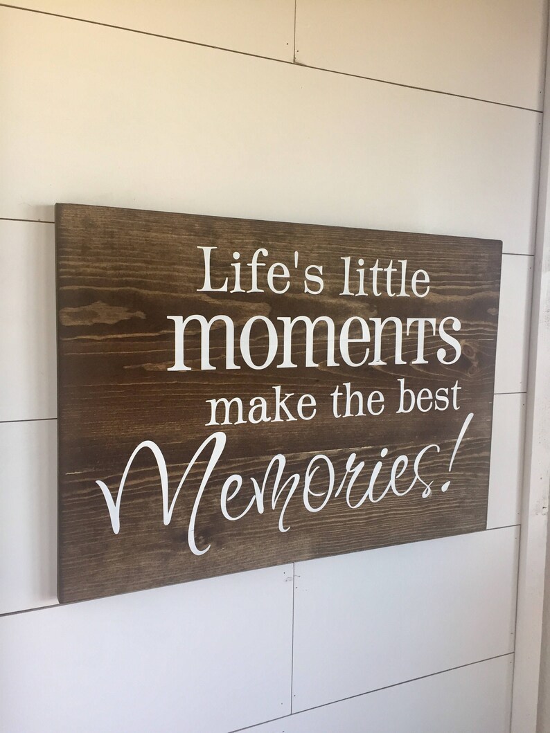 Large Wood Sign Life&#039;s Little Moments Make the Best - Etsy