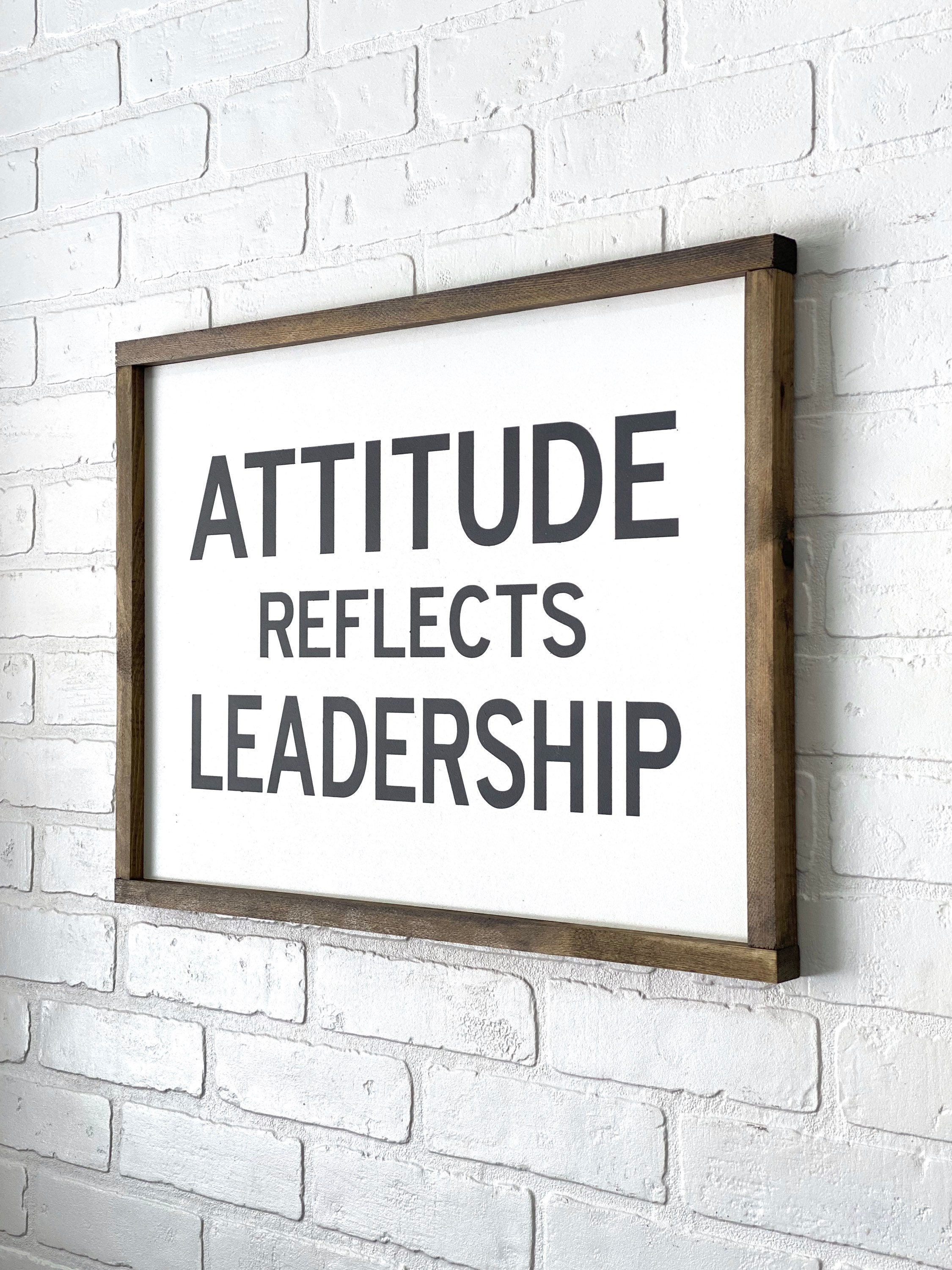 Wood Sign Attitude Reflects Leadership Remember the Titans Etsy
