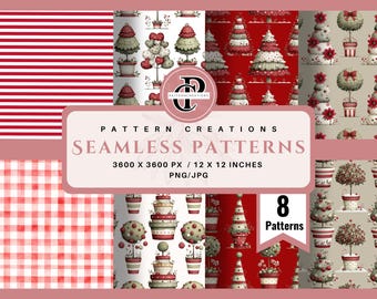 Skurril Weihnachtsbaum Muster (Digital Download)