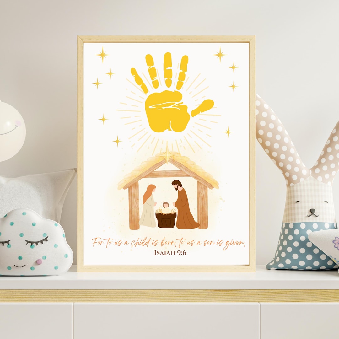 Nativity Handprint, Christmas Handprint, Sunday School Craft, Nativity ...