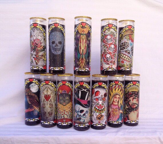 Items similar to Complete Set of Prayer Candles on Etsy