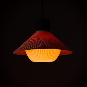 Orson pendellampa | 3D-tryckt UFO-fatslampa | Taklampa i modern stil med mitten av århundradet | Hängande lampa i retrostil med rymdåldern | Kök och matsal