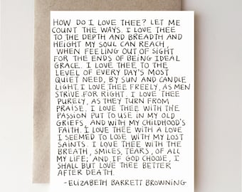 How do I love thee? - love, poem, Valentine's Day, lovers, romance, handmade