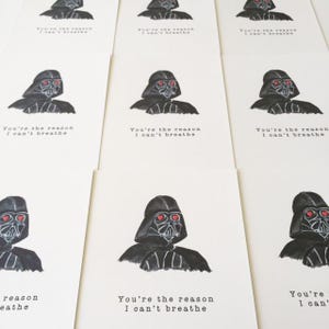 Funny Darth Vader Valentine's Day Card – Star Wars Love image 8