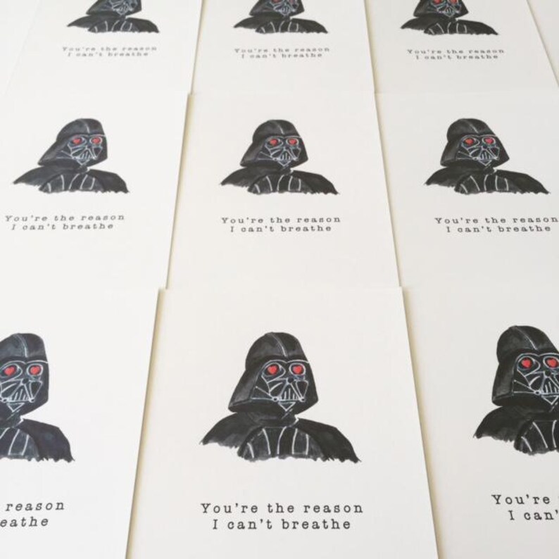 Funny Darth Vader Valentine's Day Card – Star Wars Love image 8