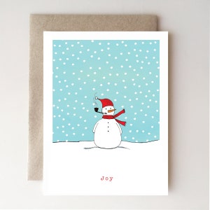 muñeco de nieve alegre