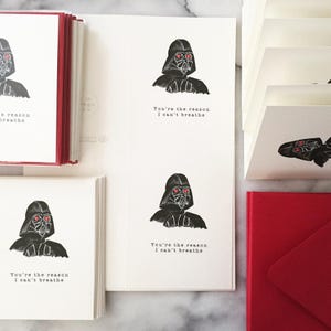 Funny Darth Vader Valentine's Day Card – Star Wars Love image 10