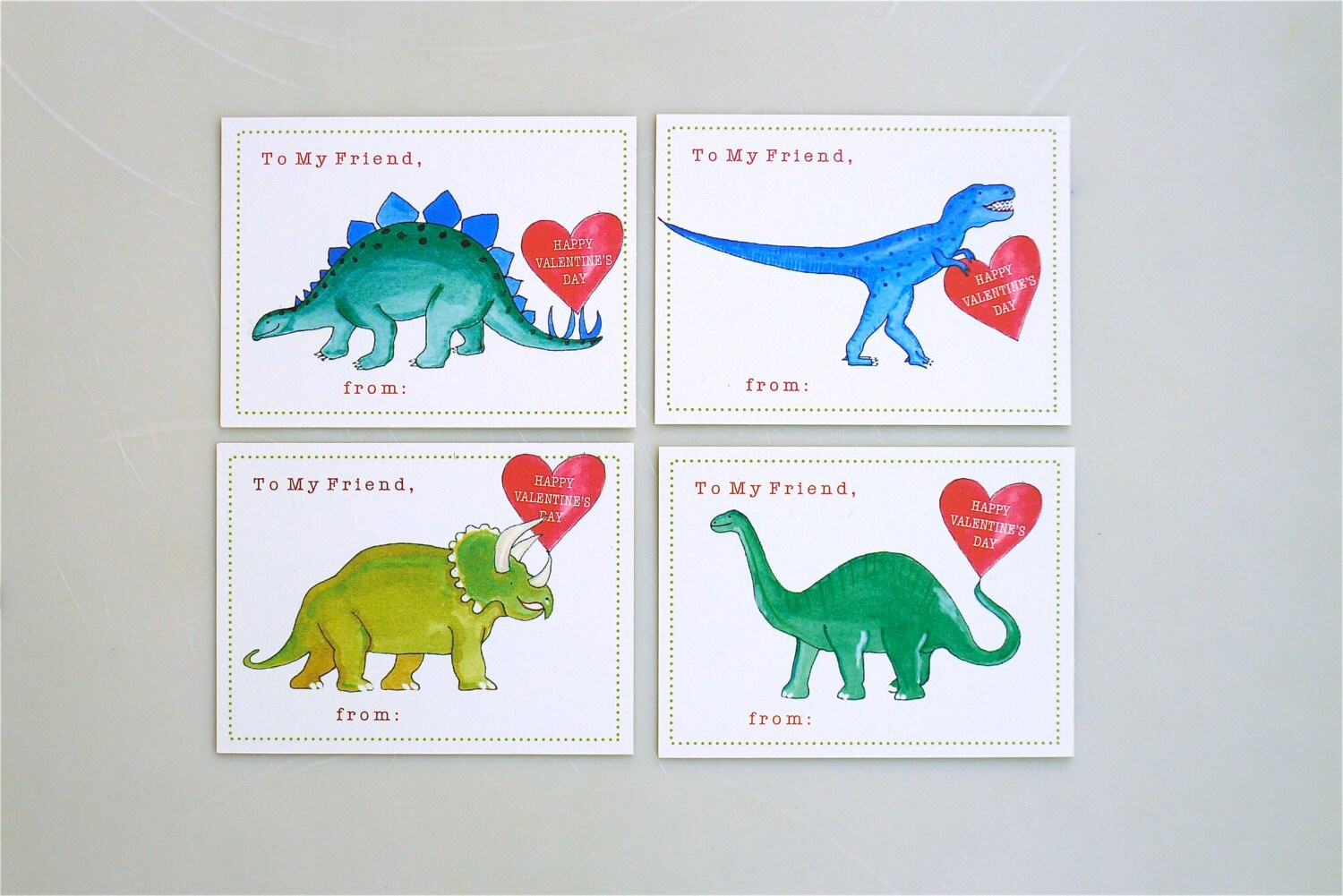 Printable Dinosaur Valentine Cards for Kids – School Valentines ...