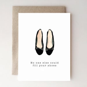 Muttertagskarte - Schuhe - die niemand sonst füllen könnte - handgemacht - Papierwaren - Mama - Ballerinas - Mutterliebe