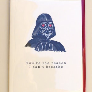 Funny Darth Vader Valentine's Day Card – Star Wars Love image 4