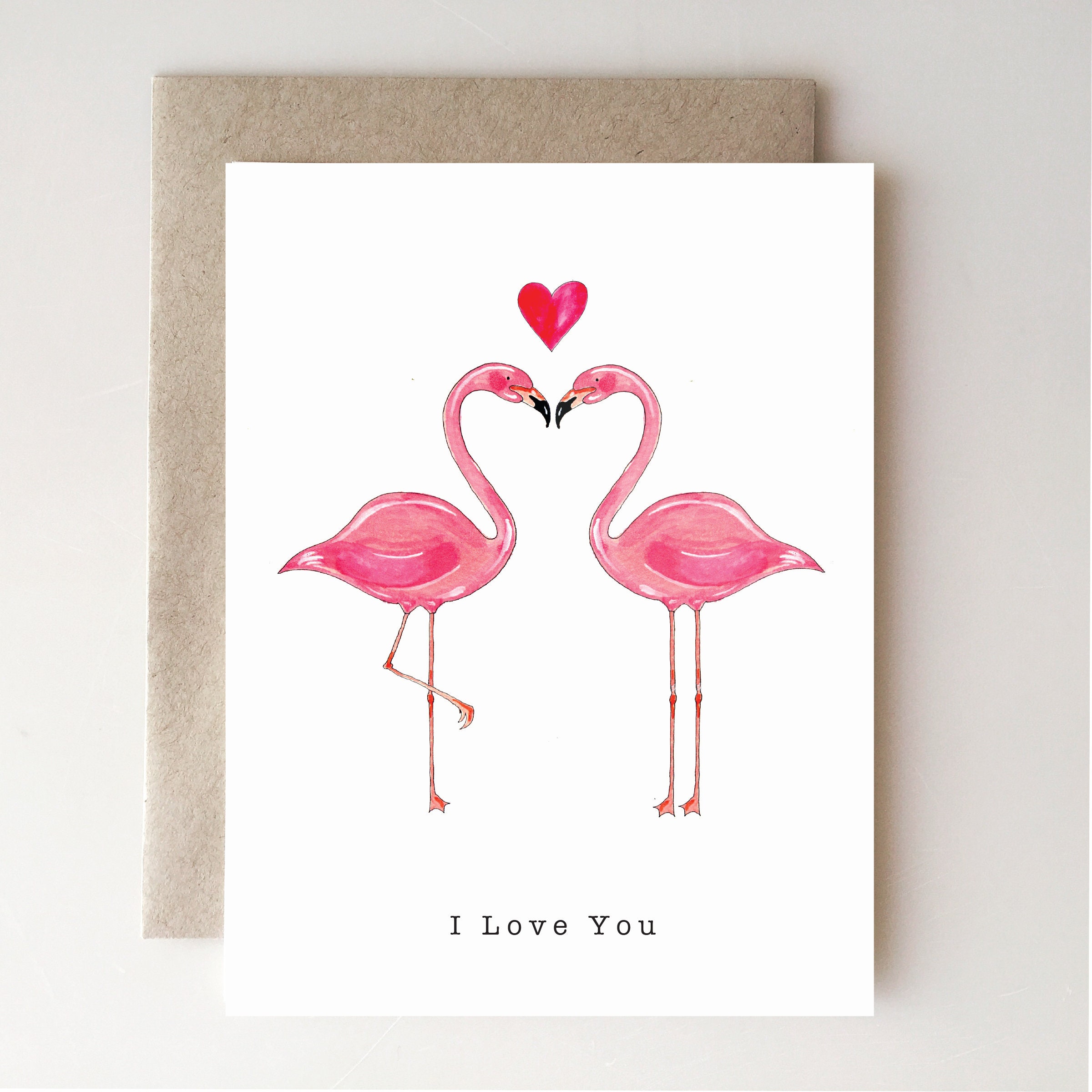Page De Garde Cahier Poésie Flamand Rose Flamingo Carte de saint-Valentin flamant rose amour - Etsy France