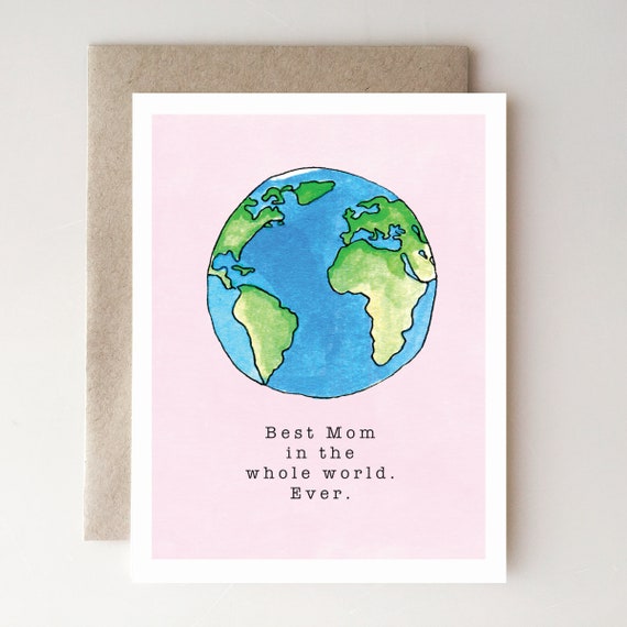 Best Mom in the World Card Best Mom in the World Card