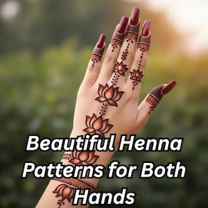 Hand Mehndi Design Guide, Handledning för arabiska hennamönster för brudtärnor (digital nedladdning)