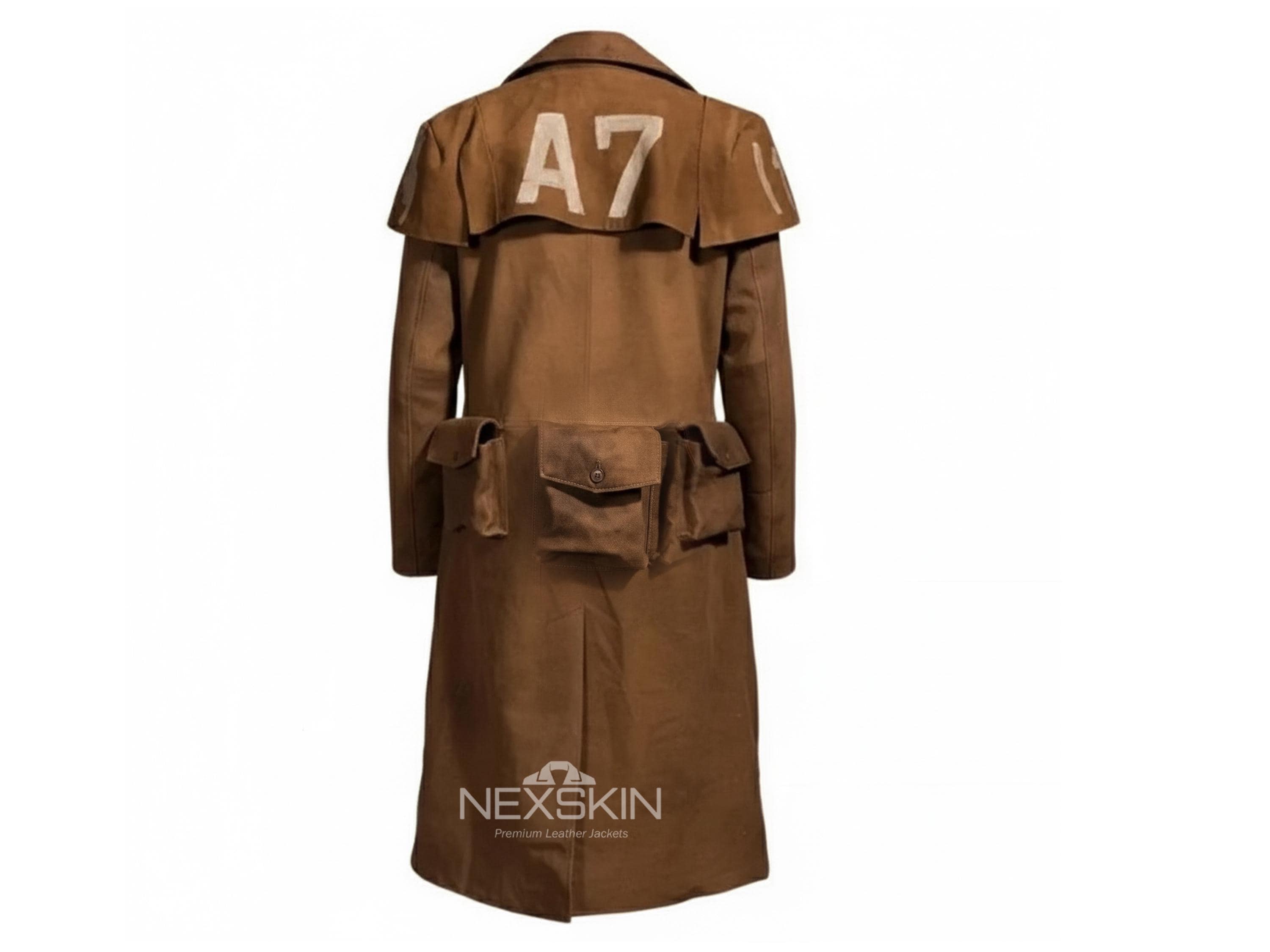 Fallout NCR Ranger Duster Coat | Men's Brown A7 Armor Trench Jacket ...