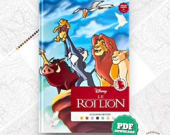 Mystery Coloring By Number Il Re Leone, Libro da colorare PDF, Colorare con i numeri, Pagine da colorare, Download immediato, Colorare con i numeri