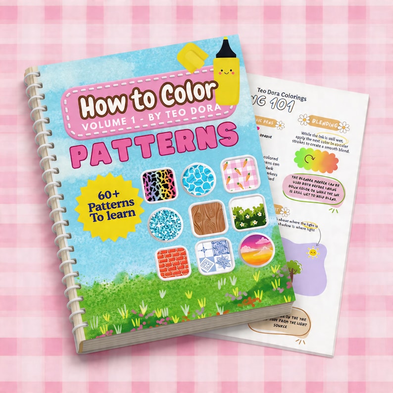 Drawing Pattern Coloring Books Bundle Volume 3, Step-by-step Draw (PDF ...