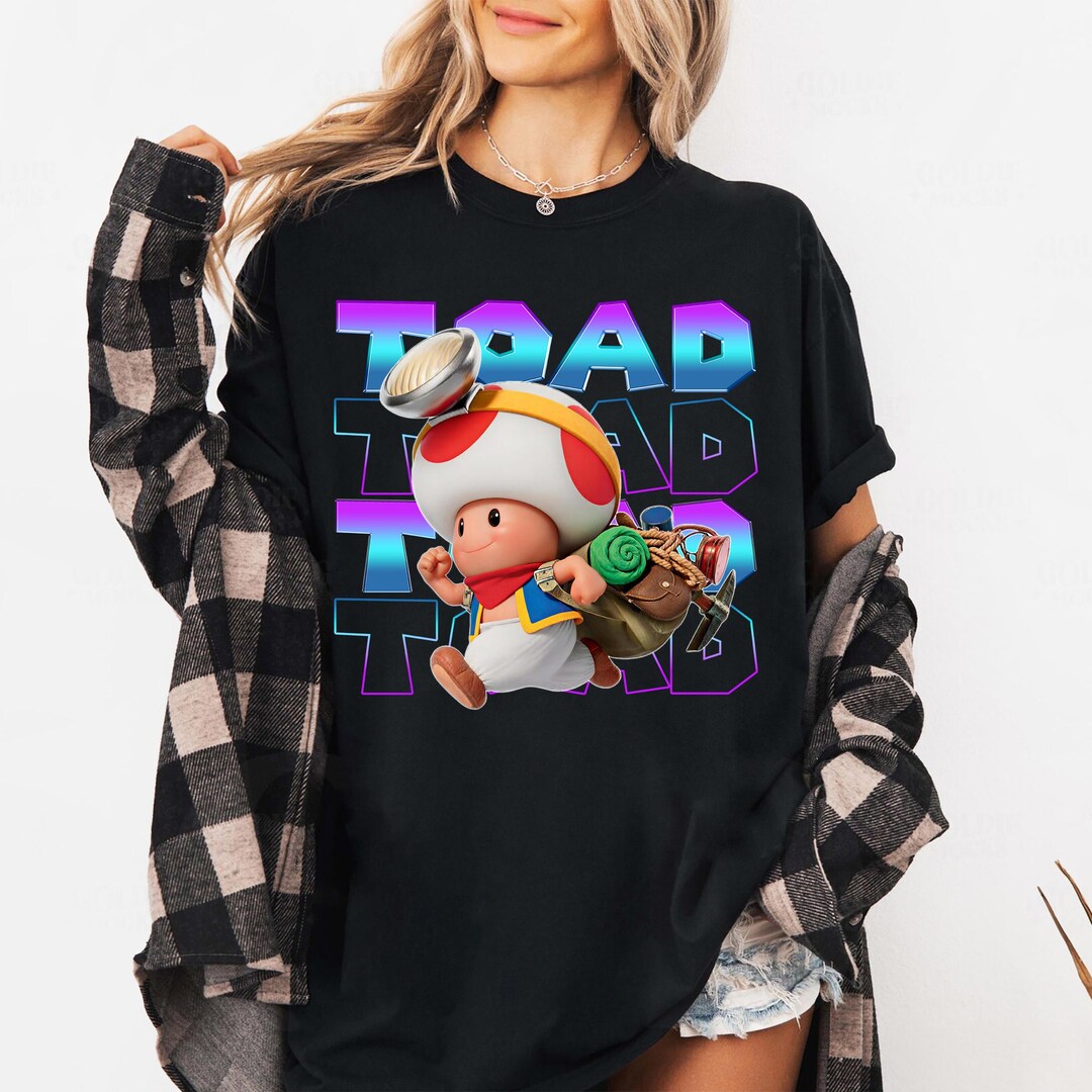 Toad Super Mario Galaxy T-shirt, Mario Space Gamer Tee - Etsy