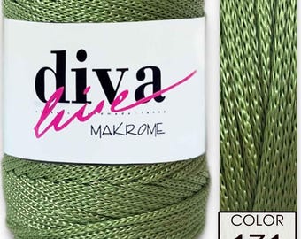 Diva Polyester macrame thin 1.5mm 150 mt