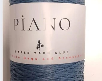 Paper Yarn Piano,Raffia Style Yarn for Bags Crochet Summer Bag Yarn Basket Yarn DIY Craft,200 gr