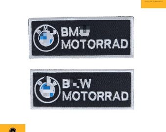 Motorrad Style Patch Set (2PCS) – Embroidered Iron-On/Sew-On Badge for Jackets, Vests & Bags.