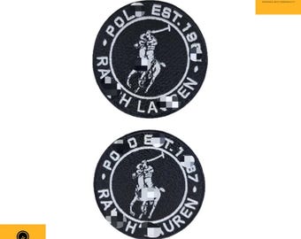 Equestrian Style Polo Patch – Iron-On/Sew-On 3.75" Embroidered Crest for Jackets, Bags & DIY Fashion