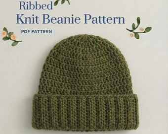 Ribbed Knit Beanie Pattern – Cozy Worsted Winter Style Hat