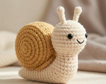 Schnecken Häkelanleitung: Amigurumi Plush DIY Anleitung (PDF)