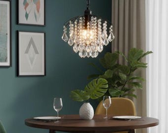 Luxury Crystal Pendant Light Modern Corridor Dining Room Ceiling Lamp