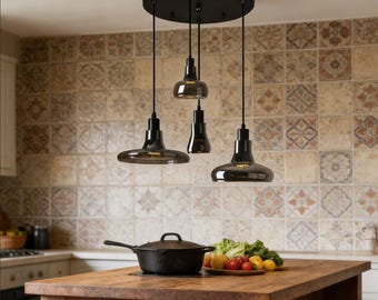 Modern Glass Pendant Light Nordic Hanging Lamp Kitchen Island Dining Bar Ceiling Light Fixture