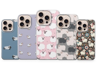 Sheep Phone Case Farm Animal Wool Cover for iPhone 17Pro Max, 16e, 15, 14, 13 & Samsung S25 Ultra, S24 FE, A56, A16, Pixel 10XL, 9a, 8, 7