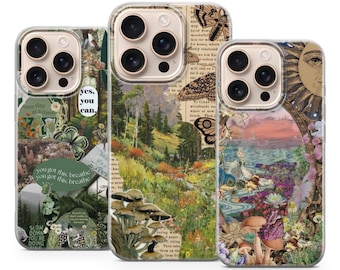 Cottagecore Phone Case Vintage Cover for iPhone 17 Pro Max, 16e, 15, 14, 13 & Samsung S25 Ultra, S24 FE, A56, A16, Pixel 10XL, 9a, 8, 7