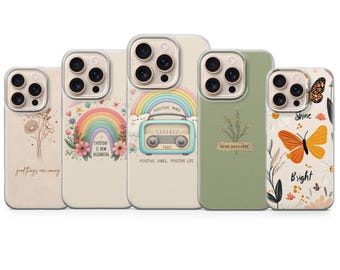 Motivational Quote Phone Case Inspirational Cover for iPhone 17 Pro Max, 16e, 15, 14,13 & Samsung S25 Ultra,S24 FE,A56,A16,Pixel 10XL,9a,8,7