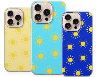 Sun Phone Case Sun Lovers Cover for iPhone 17 Pro Max, 16e, 15, 14, 13 & Samsung S25 Ultra, S24 FE, A56, A16, Pixel 10 XL, 9a, 8, 7