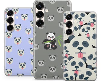Panda Mobilskal Djurfodral för iPhone 18 Pro Max, 17, 16, 15, Samsung S26 Ultra, S25 FE, A57, A56, Pixel 11, 10