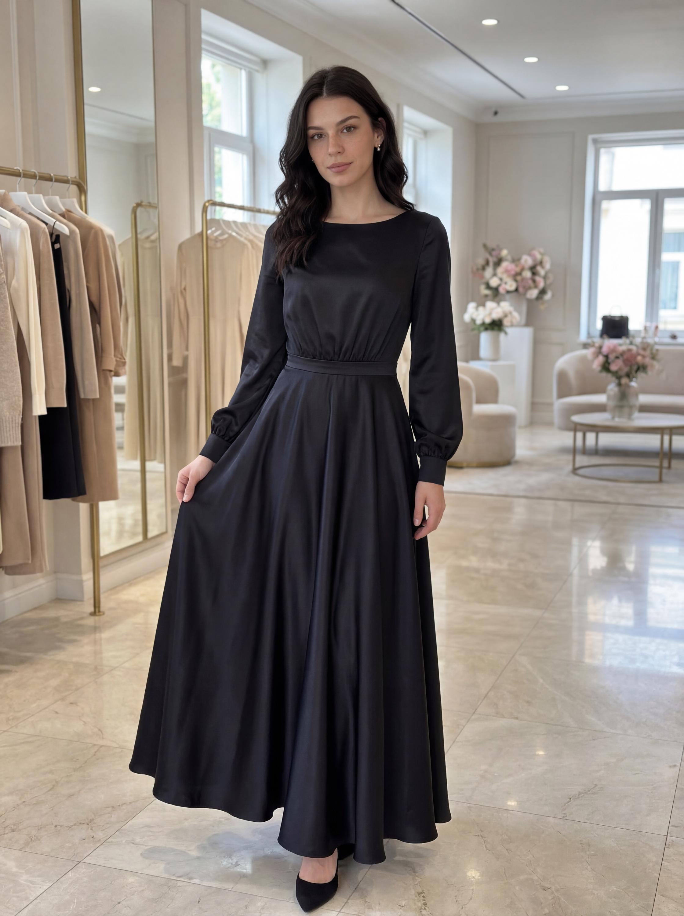 princess polly baby blue dress Modest LDS Light Yellow Bridesmaid Dresses Long Sleeves main image 1