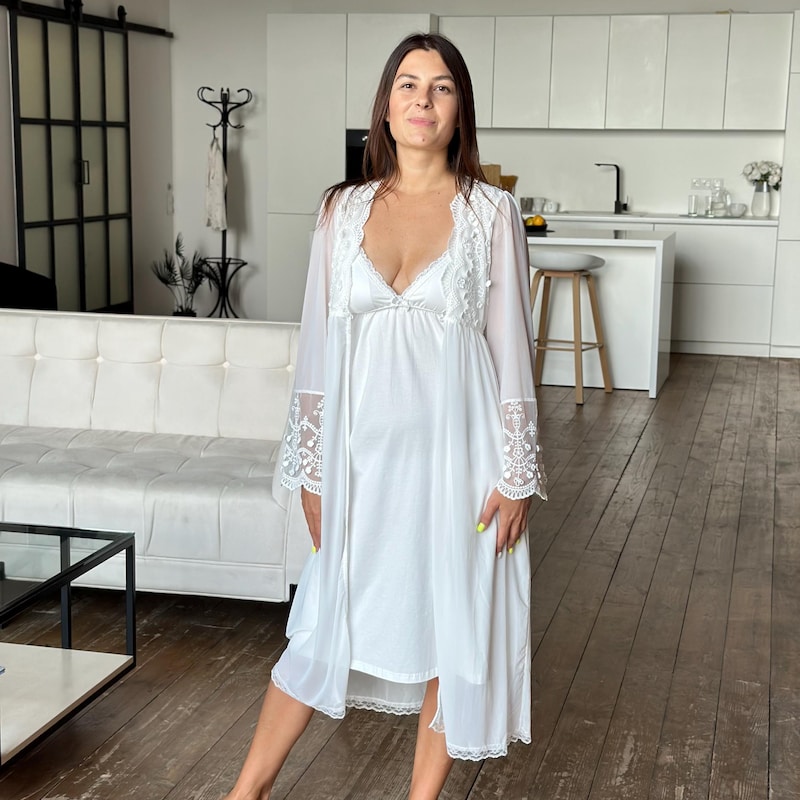 Sheer Lace Robe - Etsy