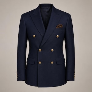 Navy Double Breasted Blazer - Etsy