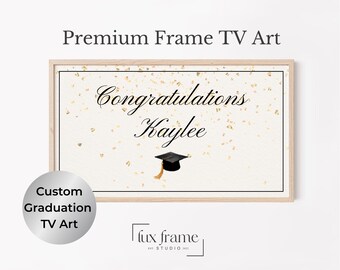 Personalized Graduation Tv Art, Custom Graduation Frame Tv Art, Custom Grad Frame Tv Art, College Grad Tv, High school Grad Tv